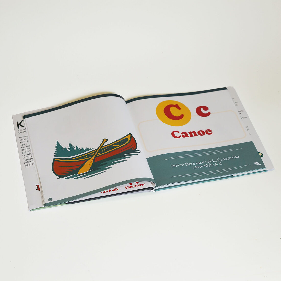 C is for Canoe — interior spread